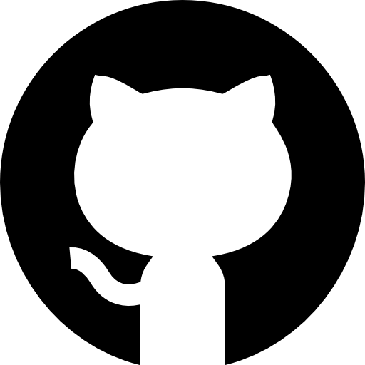 Black GitHub logo